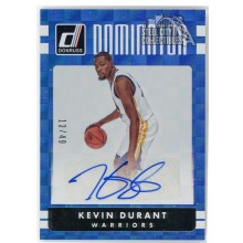 Kevin Durant 2016-17 Panini Donruss Dominator Auto Card #9 13/49