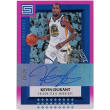 Kevin Durant 2017-18 Panini Status Elite Signatures Pink Auto 23/25