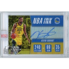 Kevin Durant 2018-19 Panini Contenders Optic NBA Ink Prizm Auto Card 02/10