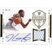 Kevin Durant 2014-15 Panini National Treasures Game-Used Patch Auto 8/10