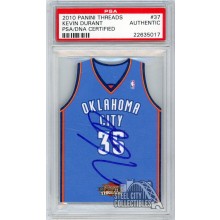 Kevin Durant 2010-11 Panini Threads Autograph Card #37 PSA/DNA