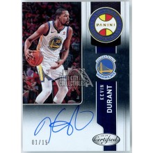 Kevin Durant 2018-19 Panini Certified 10 Year Anniversary Auto Card #10-KD 01/15