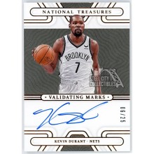 Kevin Durant 2021-22 Panini NT Validating Marks Bronze Auto Card #VM-KVD 06/25