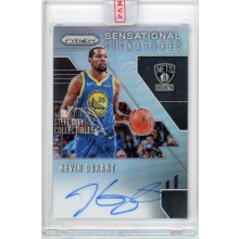 Kevin Durant 2019-20 Panini Prizm Sensational Signatures Silver Autograph Card #SS-KDR
