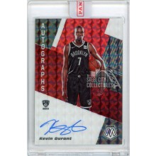 Kevin Durant 2019-20 Panini Mosaic Red Autograph Card #AM-KDR