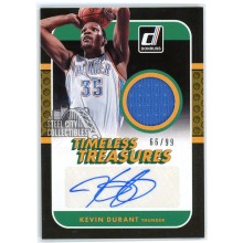 Kevin Durant 2014-15 Panini Donruss Timeless Treasures Patch Auto #TT-KD 66/99