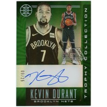 Kevin Durant 2019-20 Panini Illusions Trophy Collection Green Auto 9/25