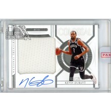 Kevin Durant 2020-21 Panini National Treasures Colossal Jersey Autograph Card #CM-KVD 5/25