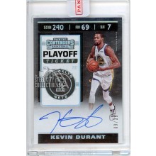 Kevin Durant 2019-20 Panini Contenders Playoff Ticket Autograph Card #VT-KDR 9/35