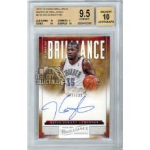 Kevin Durant 2012-13 Panini Brilliance Marks of Brilliance Autograph Card #6 147/199 BGS 9.5