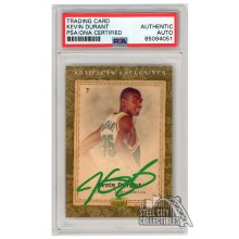 Kevin Durant 2007-08 Upper Deck Artifacts Autograph Rookie Card #227 PSA/DNA (Green)
