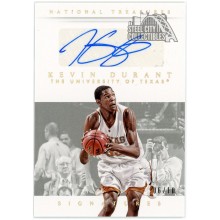 Kevin Durant 2015-16 Panini National Treasures Collegiate Multi-Sport Auto 6/10