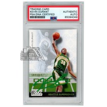 Kevin Durant 2007-08 Topps Luxury Box Autograph Rookie Card #75 /669 PSA/DNA (Green)