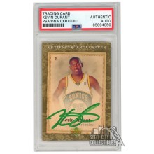 Kevin Durant 2007-08 Upper Deck Artifacts Autograph Rookie Card #223 PSA/DNA (Green)