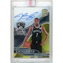 Kevin Durant 2019-20 Panini Spectra Catalysts Gold Autograph Card #CT-KDR 8/10