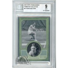 Francoise Durr 2020 Topps Transcendent Tennis HOF Card #27 /50 BGS 9 Mint