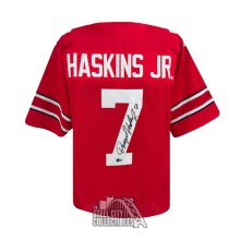 Dwayne Haskins Autographed Ohio State Custom Red Football Jersey - BAS