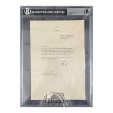 Dwight Eisenhower Autographed 1951 Letter - BAS (Signed Ike)