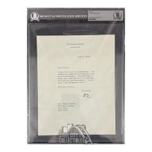 Dwight D Eisenhower Autographed Letter with Envelope - BAS (June 2nd 1953)
