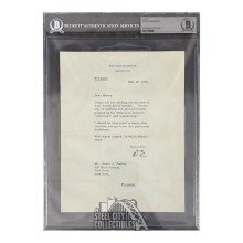 Dwight D Eisenhower Autographed Letter with Envelope - BAS (May 10th 1954)