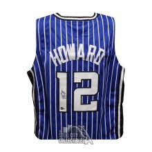 Dwight Howard Autographed Orlando Custom Blue Pinstripe Basketball Jersey - BAS