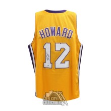 Dwight Howard Autographed Los Angeles Custom Gold Basketball Jersey - BAS (Number 12)