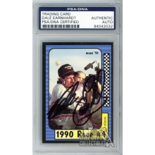Dale Earnhardt 1991 Maxx Racing Autograph Card #173 PSA/DNA