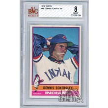 Dennis Eckersley 1976 Topps Rookie Card #98 BVG 8 NM-MT
