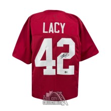Eddie Lacy Autographed Alabama Maroon Custom Football Jersey - BAS