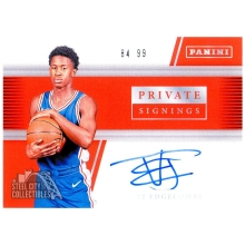 VJ Edgecombe 2026 Panini Private Signings Red Autograph Card 84/99
