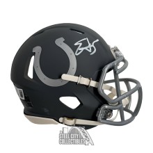 Edgerrin James Autographed Indianapolis Colts Slate Mini Football Helmet - BAS