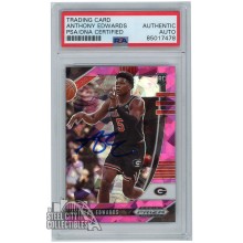 Anthony Edwards 2020-21 Panini Prizm Draft Picks Pink Ice Autograph Rookie Card #41 PSA/DNA