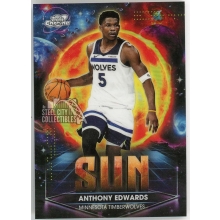 Anthony Edwards 2025-26 Topps Cosmic Chrome Planetary Pursuit Sun Card #PPS-5