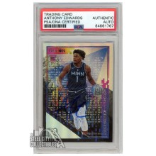Anthony Edwards 2020-21 Panini Recon Scouting Reports Autograph Rookie Card #3 PSA/DNA