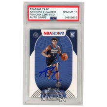Anthony Edwards 2020-21 Panini Hoops Autograph Rookie Card #216 PSA/DNA 10