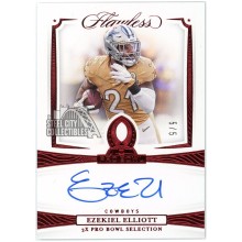Ezekiel Elliott 2020 Panini Flawless Collegiate Pro Bowl Red Auto 5/5