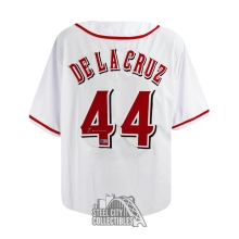 Elly De La Cruz Autographed Cincinnati Custom White Baseball Jersey - BAS (Left 4 Signed)