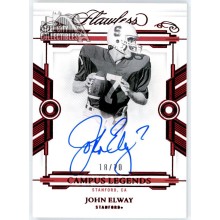 John Elway 2022 Panini Flawless Collegiate Campus Legends Ruby Auto Card 18/20