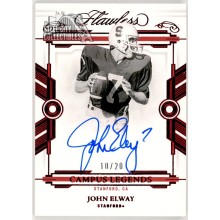 John Elway 2022 Panini Flawless Collegiate Campus Legends Ruby Auto Card 10/20