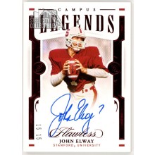 John Elway 2021 Panini Flawless Collegiate Campus Legends Ruby Auto Card 15/15