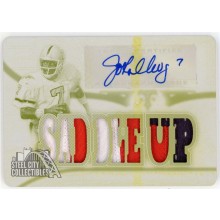 John Elway 2015 Topps Triple Threads Patch Autograph Printing Plate Card #TTAR-JE 1/1