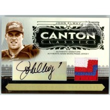 John Elway 2006 Playoff National Treasures Canton Classics Patch Auto Card 11/15
