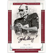 John Elway 2017 Panini National Treasures Collegiate Autograph Card #63 1/1
