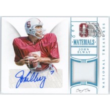 John Elway 2015 Panini National Treasures Prime Patch Autograph Card #6 1/1