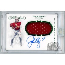 John Elway 2019 Panini Flawless Collegiate Star Swatch Emerald Auto Card 1/5