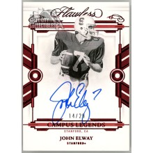 John Elway 2022 Panini Flawless Collegiate Campus Legends Ruby Auto Card 14/20