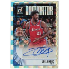 Joel Embiid 2018-19 Panini Donruss Dominator Autograph Card #DS-JEM 1/1