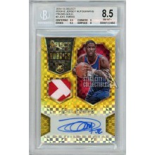 Joel Embiid 2014-15 Panini Select Gold Rookie Patch Autograph Card #3 5/10 BGS 8.5