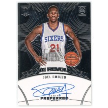 Joel Embiid 2014-15 Panini Preferred Rookie Revolution Auto Card #369 49/49