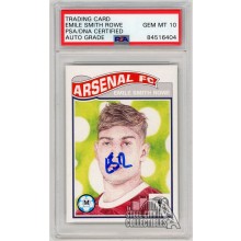 Emile Smith Rowe 2021 Topps Living Set UEFA Autograph #290 - PSA/DNA 10